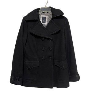 Nautica Wool Blend Coat Double Breasted Jacket Womens Size 6